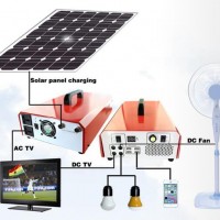 家用便攜太陽能發電機照明小系統 戶外多功能交直流輸出儲能電源