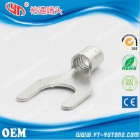 Y型冷壓接線端子 叉型 U型焊接環保裸端頭