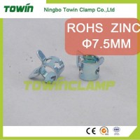 日式彈簧卡箍，手捏型快速安裝，可環(huán)保電鍍處理 內(nèi)徑6.5mm