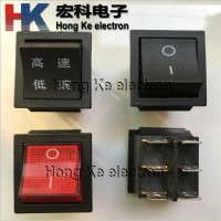 高品質KCD4二檔6腳船型開關 雙刀翹板電源開關