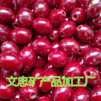 手鏈 項(xiàng)鏈 鍺石托瑪琳能量珠負(fù)離子珠 珠光紅長(zhǎng)圓珠鍺石珠