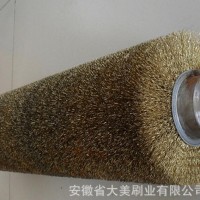 供應鋼絲輥 鋼絲毛刷輥 拋光除銹刷輥 纏繞式工業毛刷輥