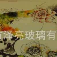 藝術彩繪玻璃裝飾烤漆鋼化玻璃廠家