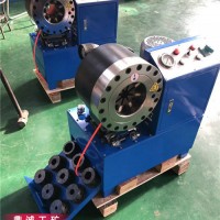 保定全自動液壓鋼管鎖管機(jī) 工程48架子圓管大棚管壓管機(jī)扣壓機(jī)