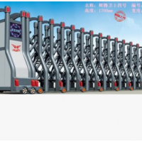 鋁合金電動(dòng)伸縮門學(xué)校工廠大門無軌電動(dòng)門開門紅
