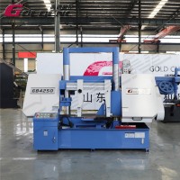 高德數控GB4250帶鋸床鋁型材切割半自動龍門雙柱金屬帶鋸床