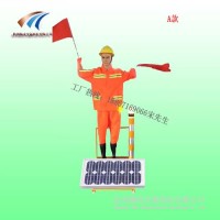 肇慶高速施工搖旗機器人 太陽能交通指揮假人 交通施工設備
