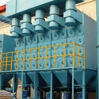 新疆沉淀式濾筒除塵器|龍淼環保設備加工脈沖褶式濾筒除塵器