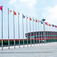 廣東不銹鋼鋁合金錐形旗桿/河北華龍鼎門業訂做不銹鋼旗桿