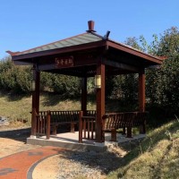 木屋，古建長廊涼亭，防腐木花箱，售貨亭、門樓，宣傳欄