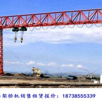 安徽銅陵龍門吊出租廠家10+10噸葫蘆雙門式起重機