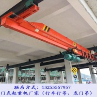 山東棗莊行車行吊廠家污水廠2t單梁懸掛起重機