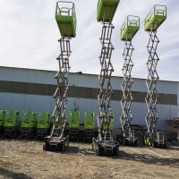 新疆高空作業平臺周租/望騰機械公司出租柴動剪叉升降車租賃