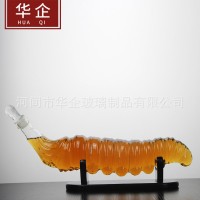 河北華企吹制冬蟲(chóng)夏草酒瓶高檔威士忌醒酒器高顏值動(dòng)物泡酒器廠(chǎng)家