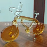 河北華企吹制玻璃工藝酒瓶冬蟲(chóng)夏草酒瓶龍形玻璃泡酒瓶玻璃瓶定制